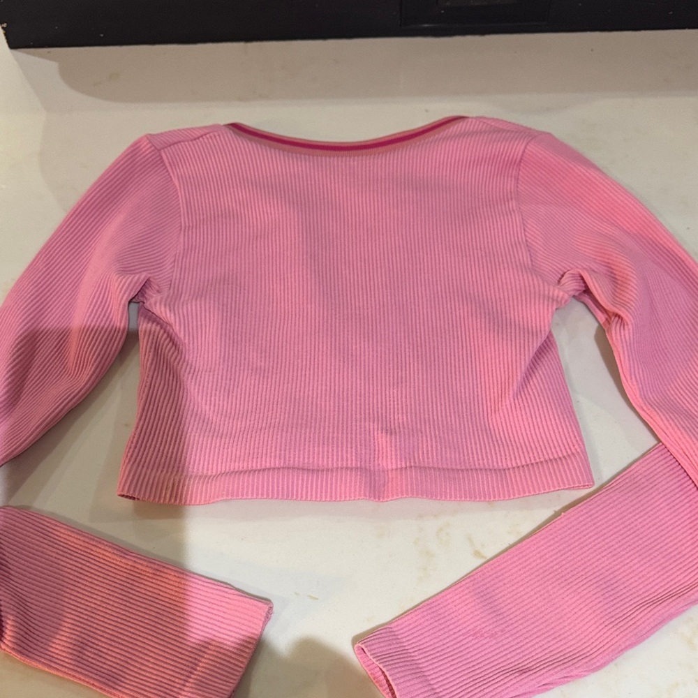 Urban Outfitters Pink Ribbed Top - Picture 4 of 4